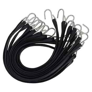 VIRTIONZ 15'' Tie Down Straps for Outdoor, Tarp Covers